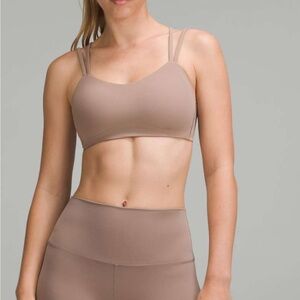 NWT!🍋🍋Lululemon Like A Cloud Ribbed Bra🍋🍋. Size 14. Taupetastic.